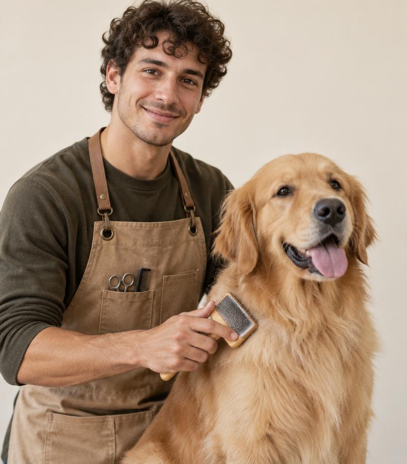 Dev Patel, Senior groomer at Milo & Moss